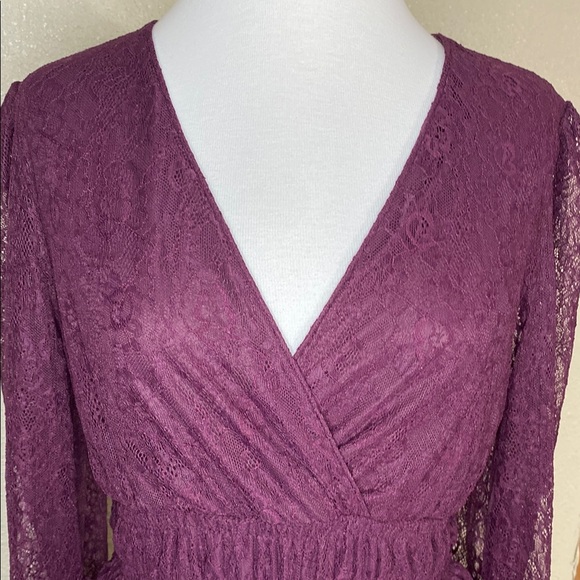 Ultra Pink V-Neck Wrap-Style Blouse NWOT SIze M - Picture 5 of 12